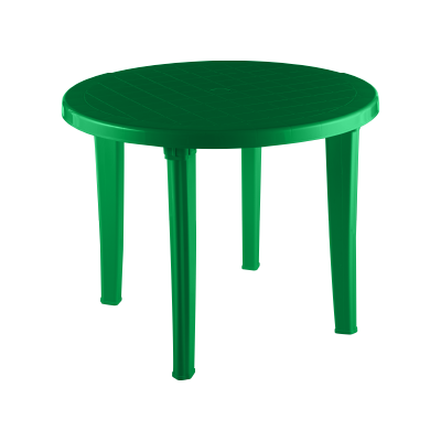 Стол пластиковый "EL круглый" зелёный