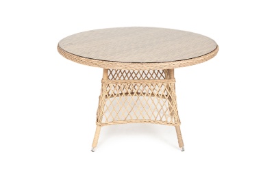 "Эспрессо" плетеный круглый стол, диаметр 118 см
