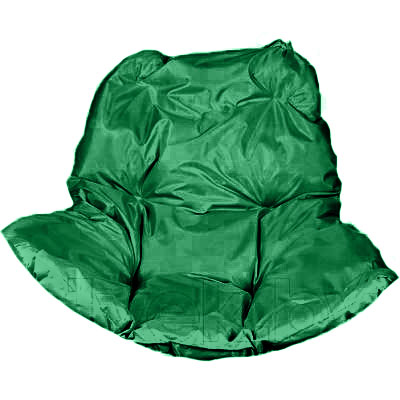 Подушка для одноместного подвесного кресла зелёная