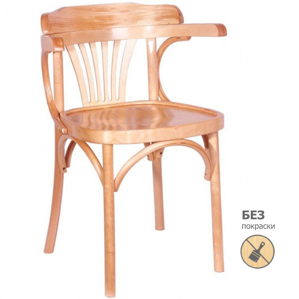 Кресло "Роза", берёза, КМФ 206, без покраски