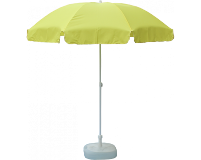 Зонт садовый ПЭ с наклоном, жёлтый
