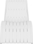 Шезлонг-лежак пластиковый, Slim, 1800х720х700 мм, белый