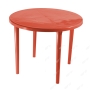 Пластиковый садовый стол «СП круглый d90см», красный