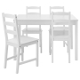 Комплект мебели (стол + 4 стула) ВЕСТВИК белый (1уп.)