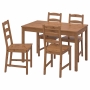 Комплект мебели (стол + 4 стула) ВЕСТВИК коричневый (1уп.)