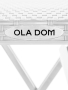 Стол садовый раскладной RATTAN Ola Dom, белый
