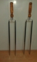 Шампур КМ двойной с деревянной ручкой, 55 см